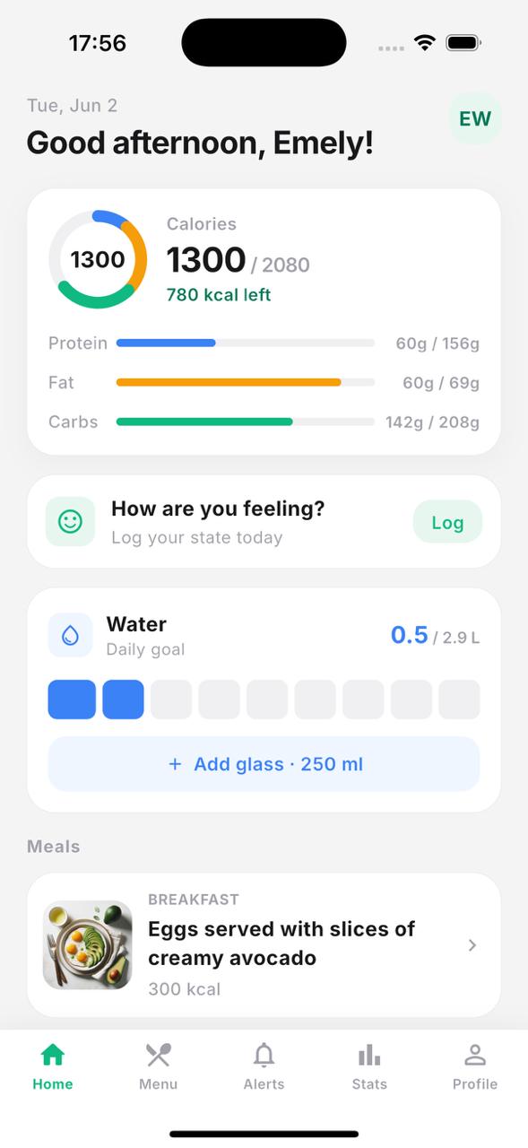 Home screen